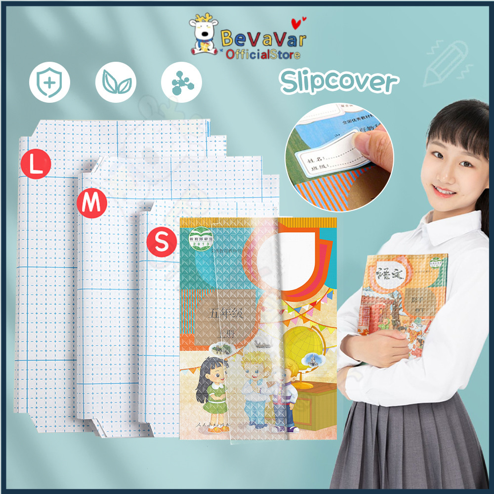 BEVAVAR 10pcs Pembalut Buku Self Adhesive Book Cover Text Book Wrapper ...