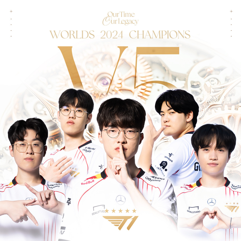 2025 T1 Esports Champions The Latest “Faker” Same FiveStar Jersey