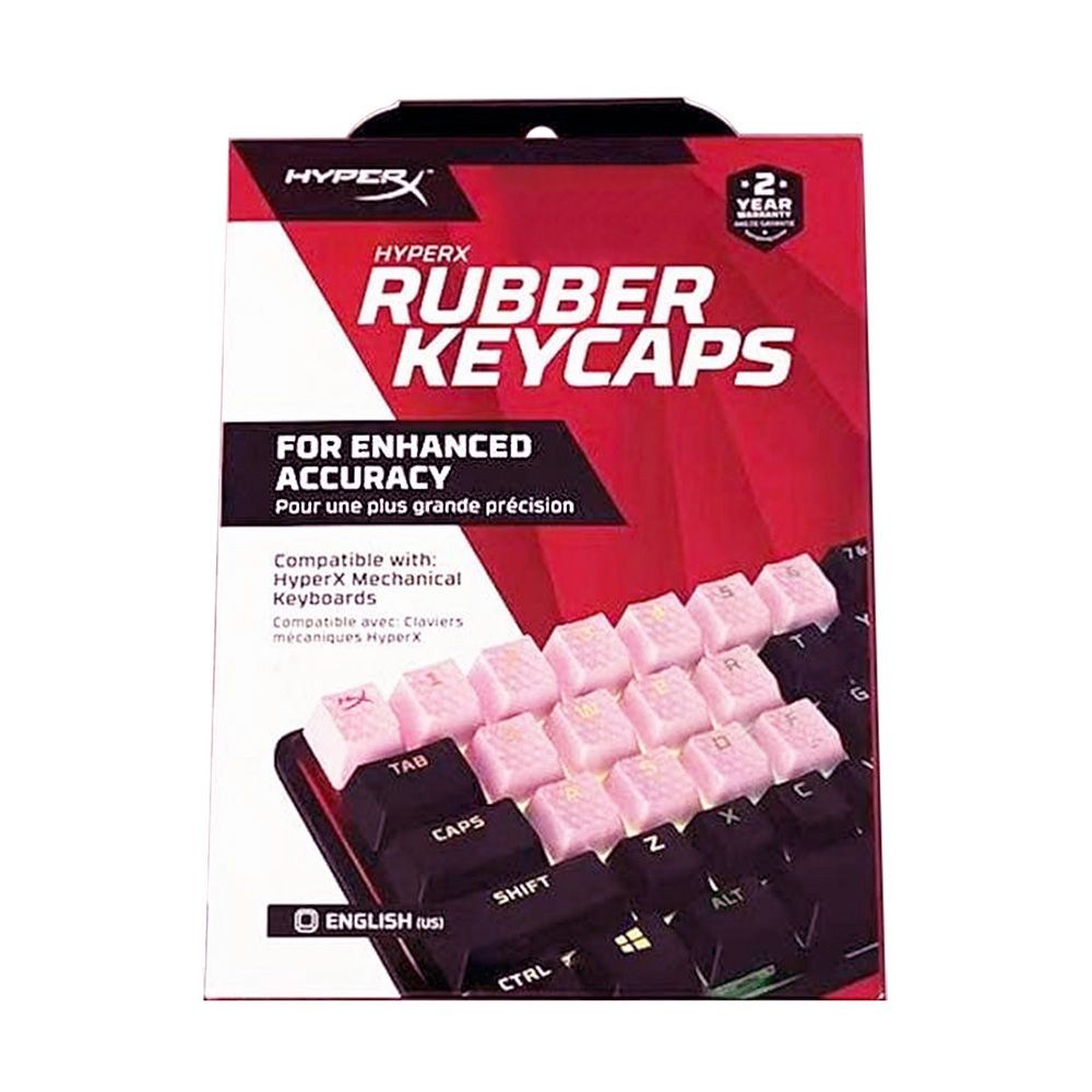 HyperX Rubber Keycaps – Gaming Accessory Kit, 19 Keys, English ( US) Layout, Blue