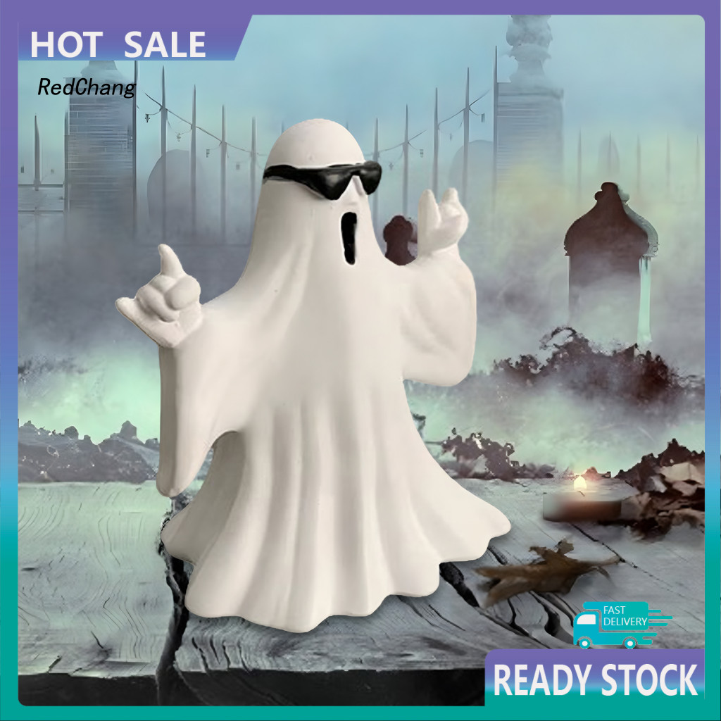 RC~ Spooky Halloween Fun Playful Ghost Figurines Spooky Ghost Figurine ...