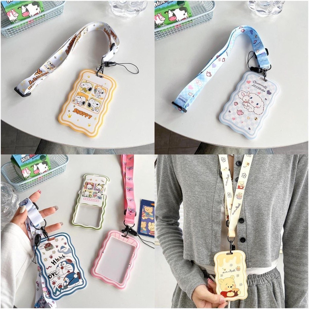 Cute Snoopy ID Card Holder Work Card Holder Bank Card Bus Card Holder ...