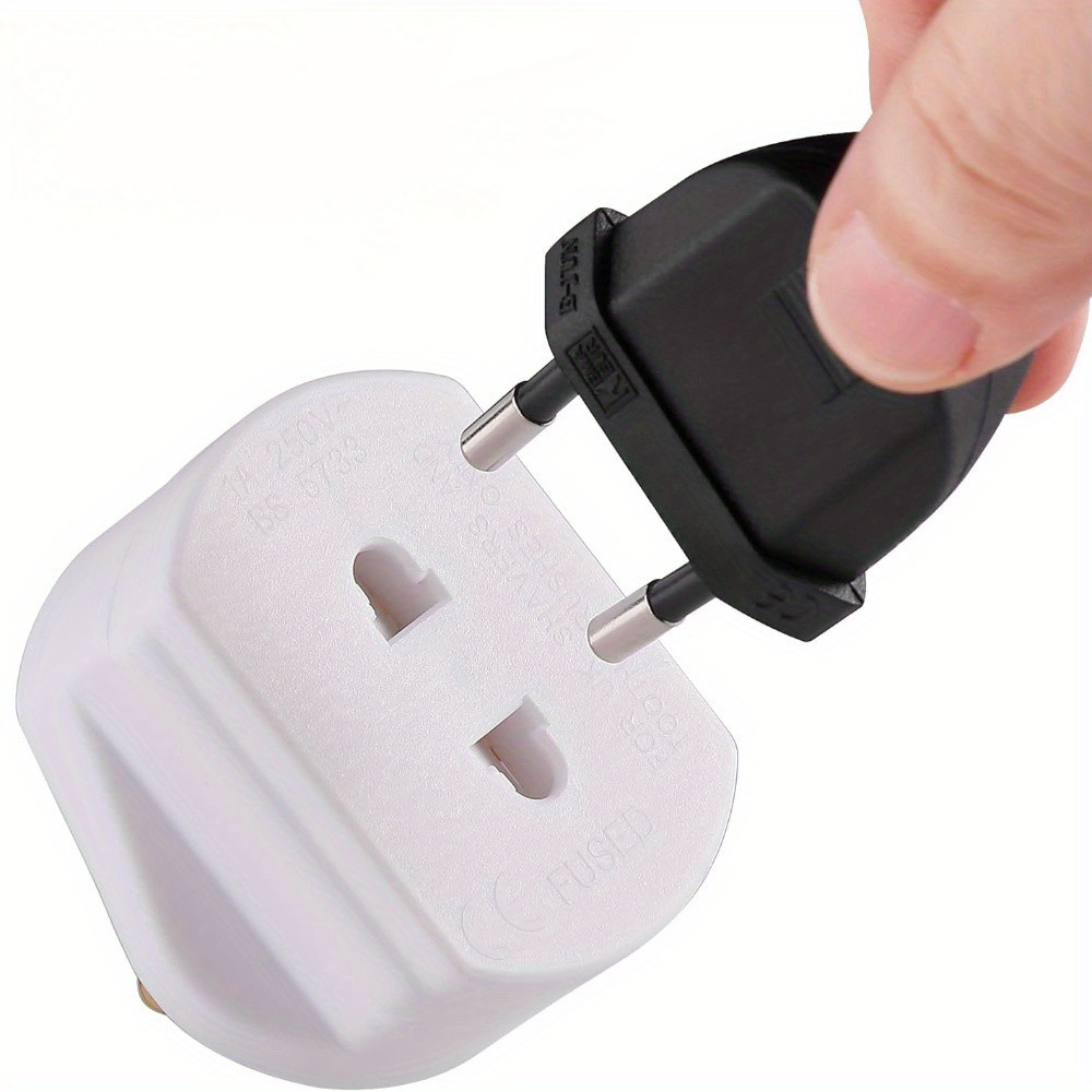 Toothbrush Adaptor Plug UK Charger Shaver Socket 2 Pin to 3 Pin ...