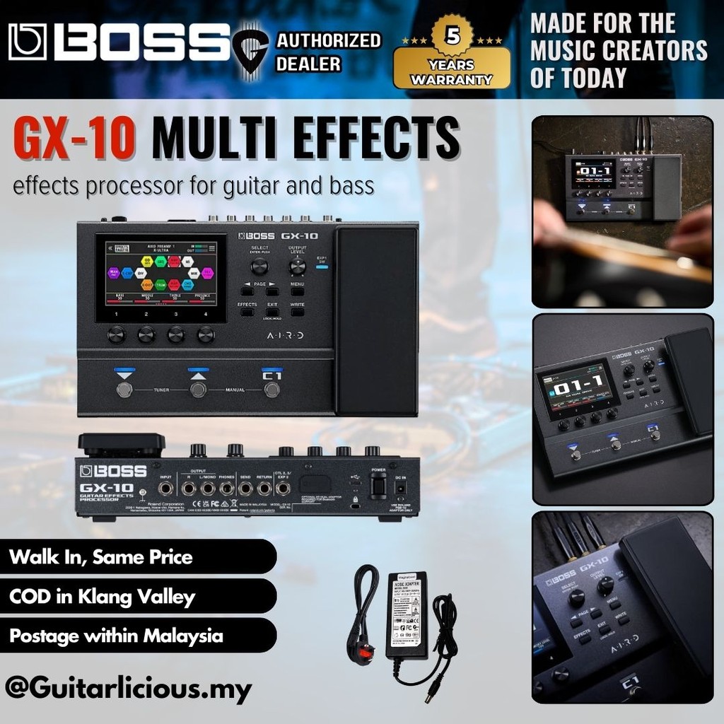 BOSS GX-10 Guitar Effects Processor For Guitar and Bass ( GX 10 / GX10 ...