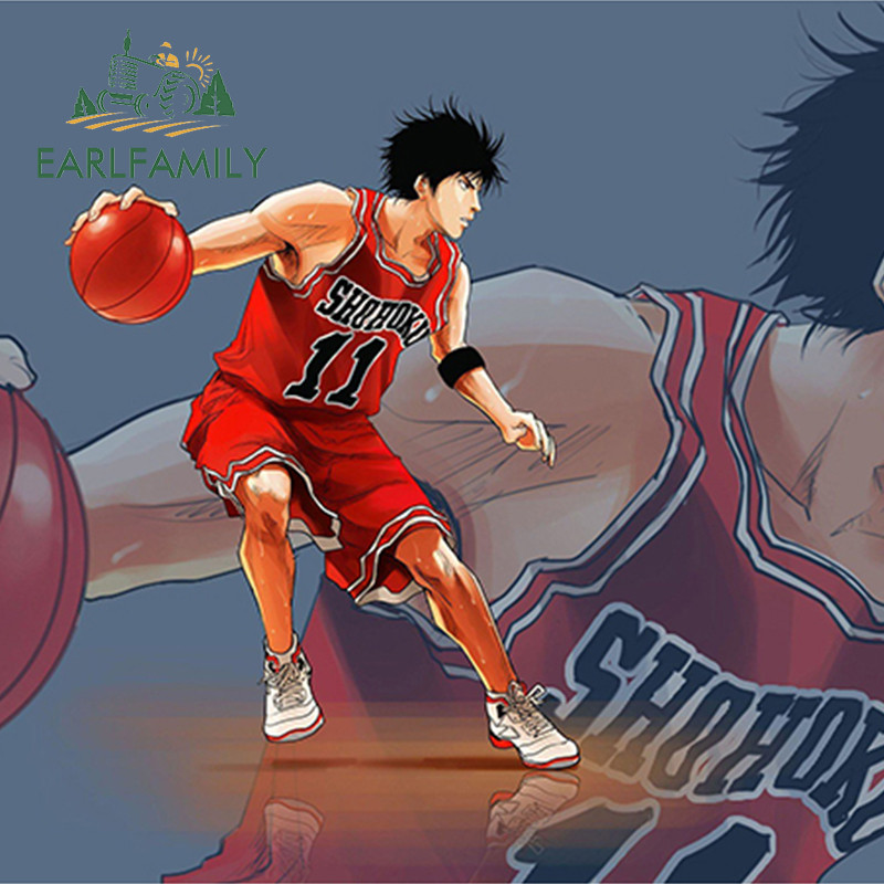 EARLFAMILY 13cm Slam Dunk Car Sticker Waterproof Campervan Laptop ...