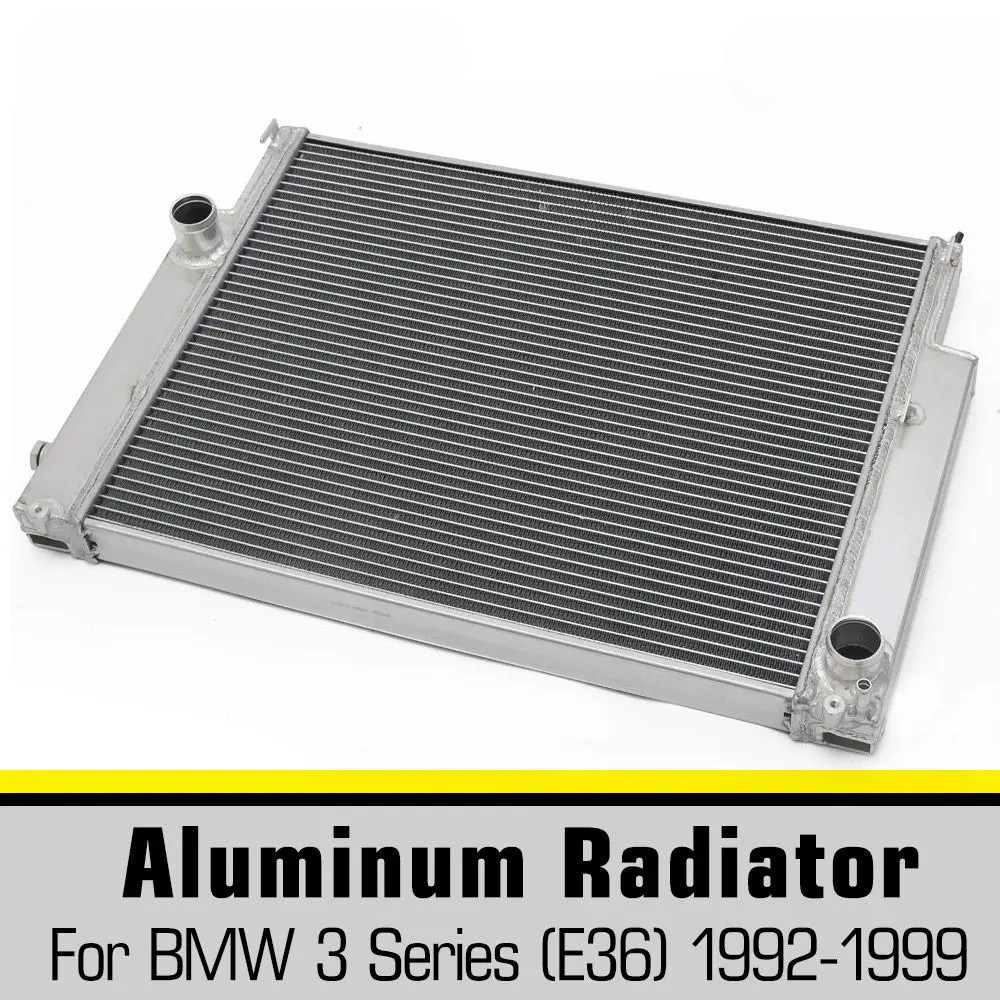 Racing Full Aluminum 2 Row Radiator for BMW E36 318 323 325 328 M3 E36 ...