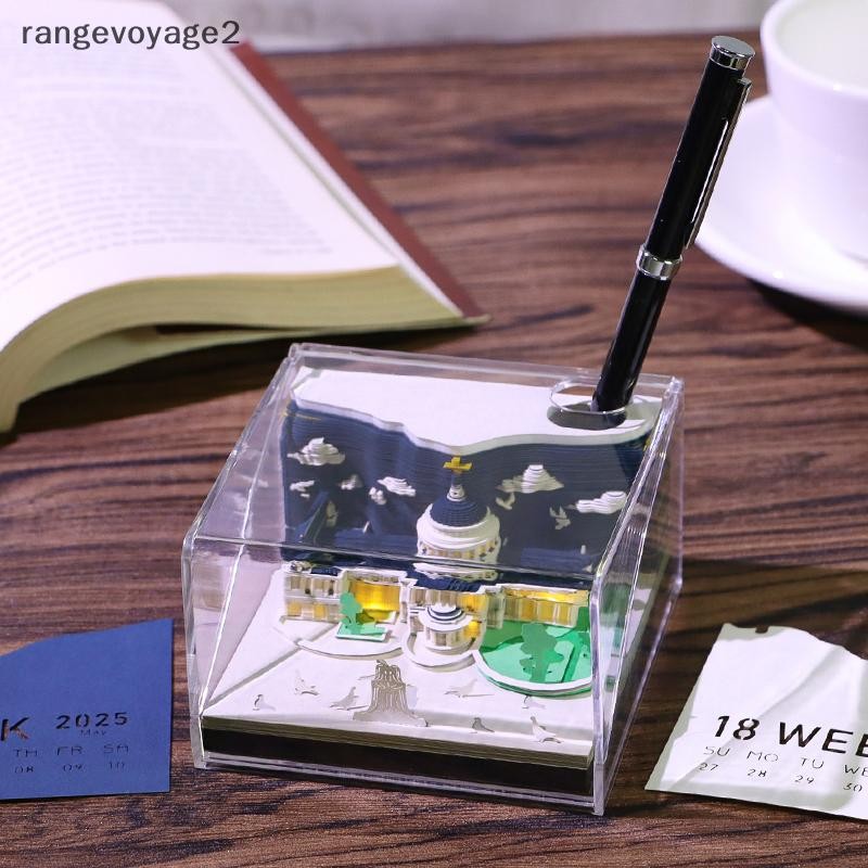 [rangevoyage2] Desk Calendar With LED Lights 2025 Calendar Memo Pad ...