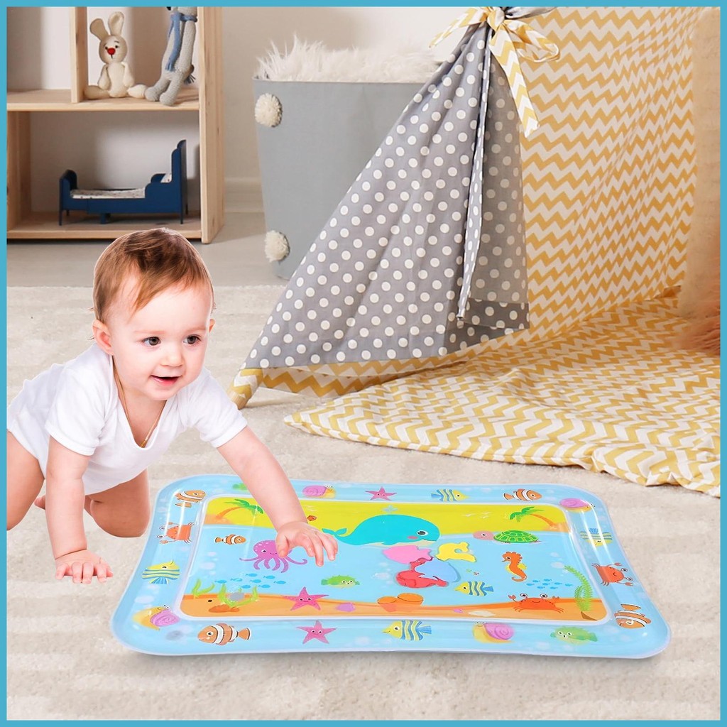 Kids Water Play Mat Sensory Play Mat Sea Animals Inflatable Water Mat ...