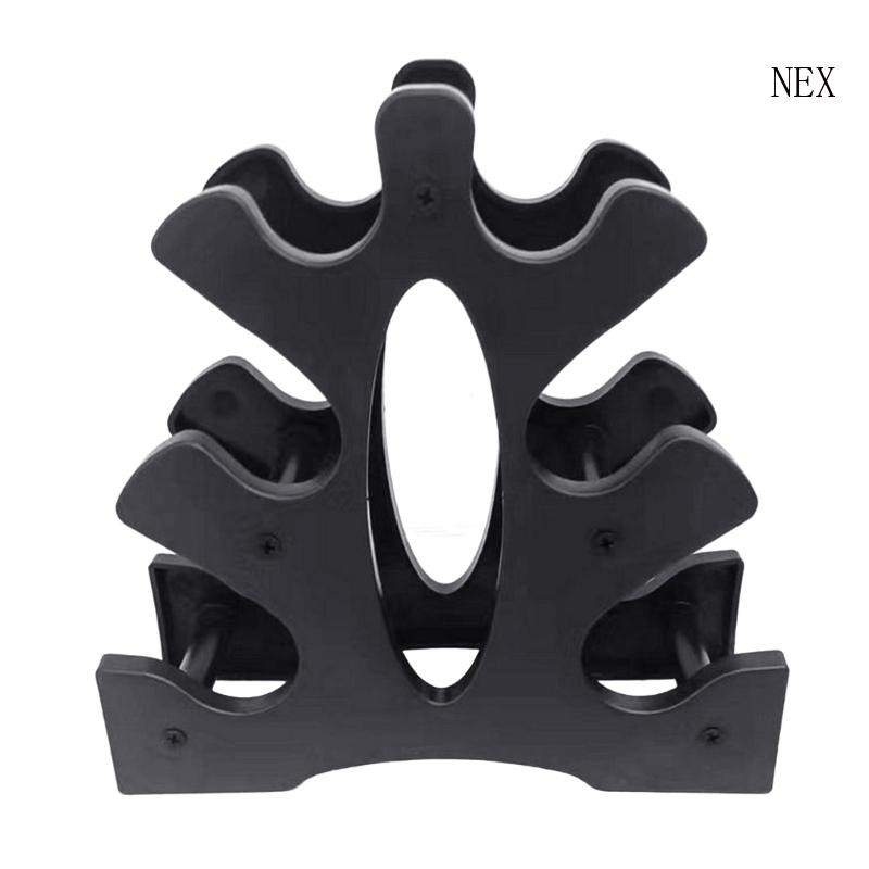 NEX Small Dumbbell Rack 3 Tiers Plastic Weights Organizer Dumbbell ...