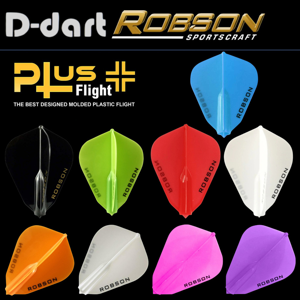 ROBSON Plus Darts Flight - 9 Colors F-Shape (kite) Plus Flight for all ...