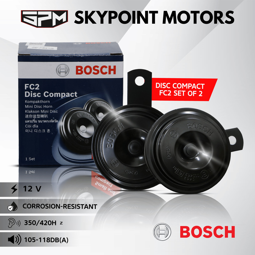 Bosch Compact MIni Disc Horn FC2 Set of 2 | Shopee Malaysia