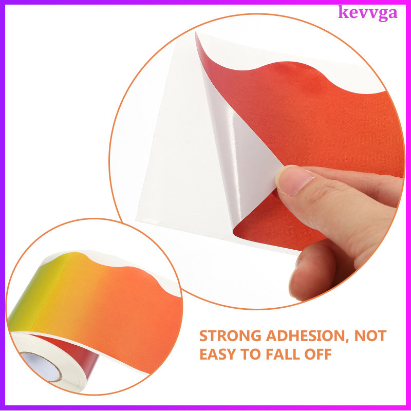 Gradient Border Sticker Strips Bulletin Board Decorations Trim Letter ...
