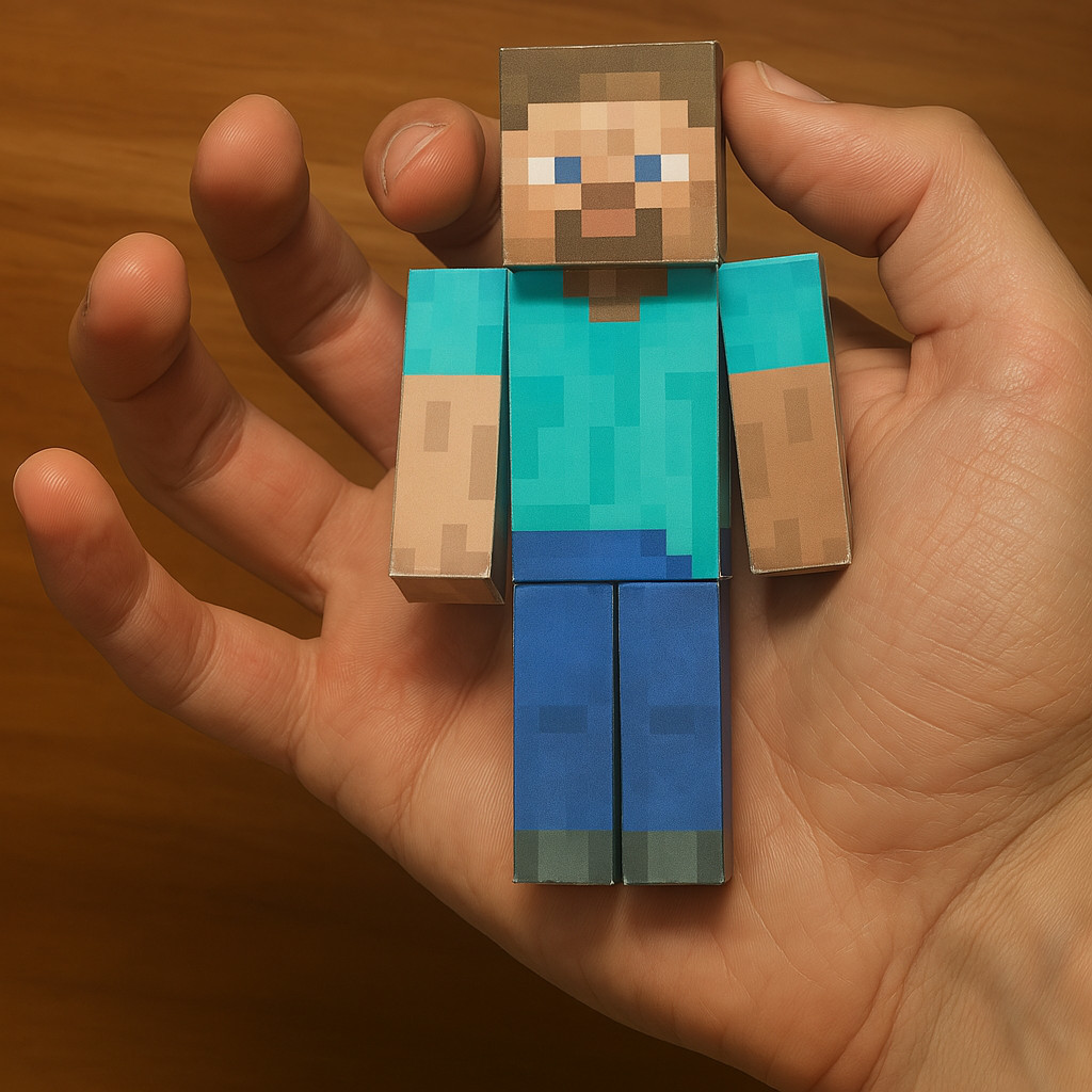 Minecraft Merchandise diy Paper Model Simple Handmade Parent-Child ...