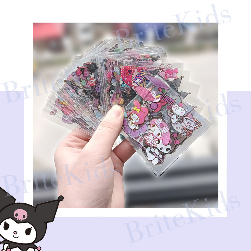 100pcs Sanrio Sticker Set DIY For Girls Gift Box Kuromi Sanrio Cartoon ...
