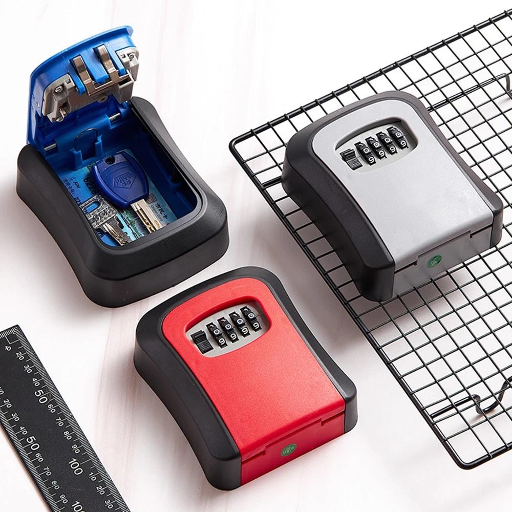 Key Safe Box Weatherproof 4 Digit Combination Outdoor Security Storage ...