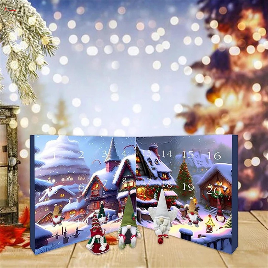 Christmas Gnome Advent Calendar 2024 With Collectible Gnome Plush Dolls ...