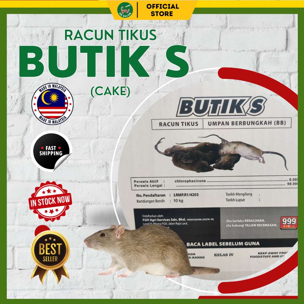 Racun Tikus Butik S FGV tikus sawah rumah belukar buluh rat mouse ...