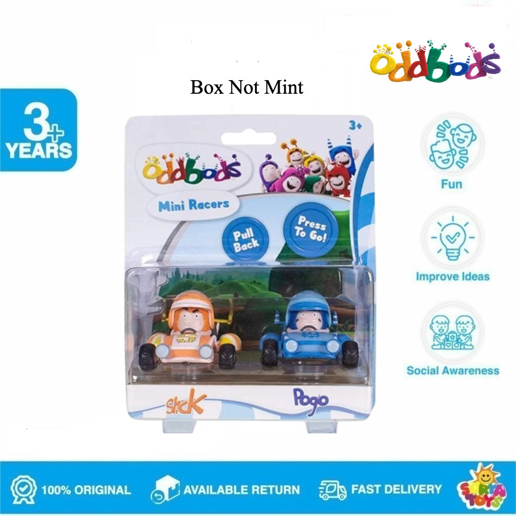 Oddbods Mini Racers Slick & Pogo | Shopee Malaysia