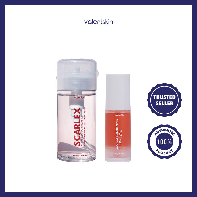 Scarlex Set - Valent Skin Scarlex Exfoliating Toner + Valent Skin ...