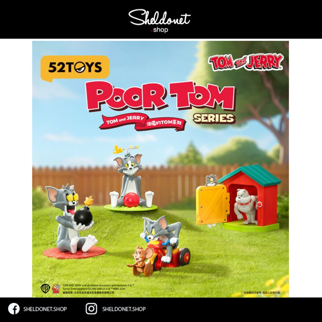 52TOYS: Tom And Jerry - Poor Tom Series (4) | Shopee Malaysia