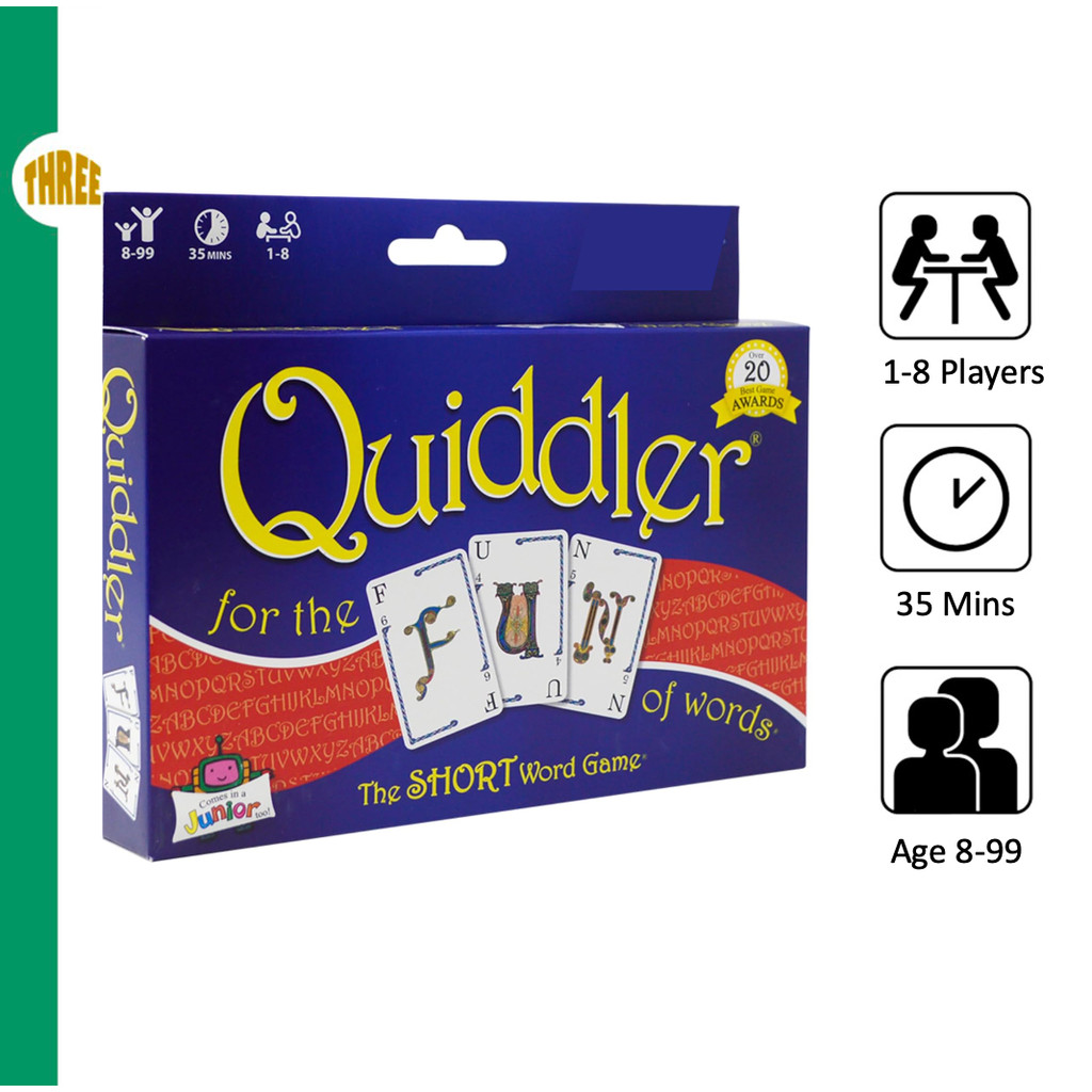 Quiddler Exciting Board Game For All Ages Featuring Perfect For Social ...