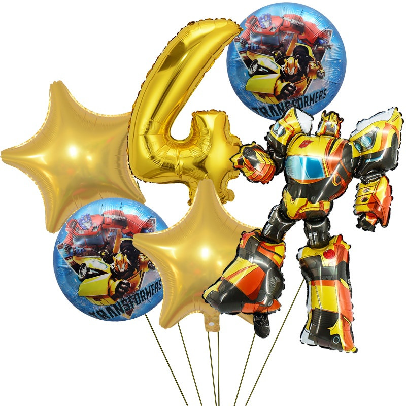 Transformers Foil Balloons - 2-Pack Bumblebee Design For Birthday Parties 13 thumbnail image