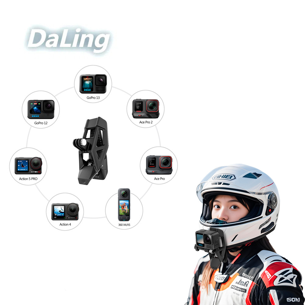 Support adaptateur pour Mini trépied 1/4 pouces, pour GoPro Hero 13 12 11 10 9 8 7 6 DJI Insta 360 X5 X4 X3 Sjcam Xiaomi Yi 4K Eken, accessoire  44