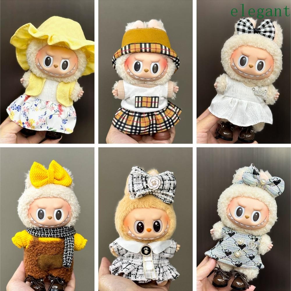ELEGANT 1 set 17cm Labubu Clothes Set, Dress Dress Up Labubu Doll's ...