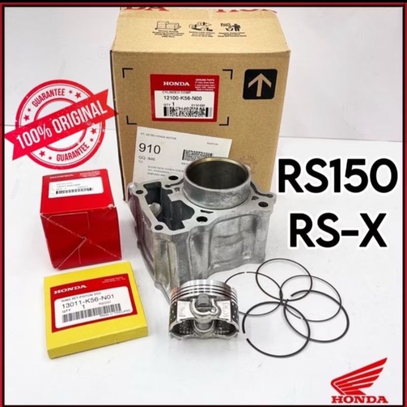 100% ORIGINAL HONDA RS150 / RSX150 CYLINDER BLOCK SET 0 12100-K56-N00 ...