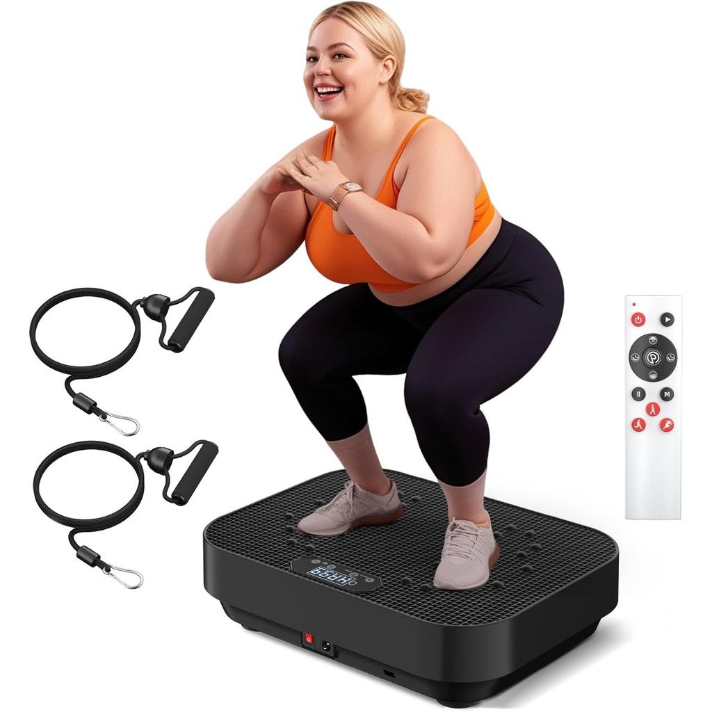 Vibration Plate Exercise Machine, 2025 Upgraded Fitness Vibrating ...