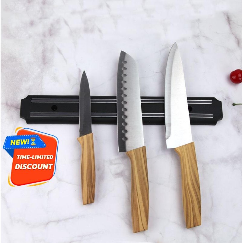 2pcs Magnetic knife rack strip, metal wall-mounted knife rack, strong ...