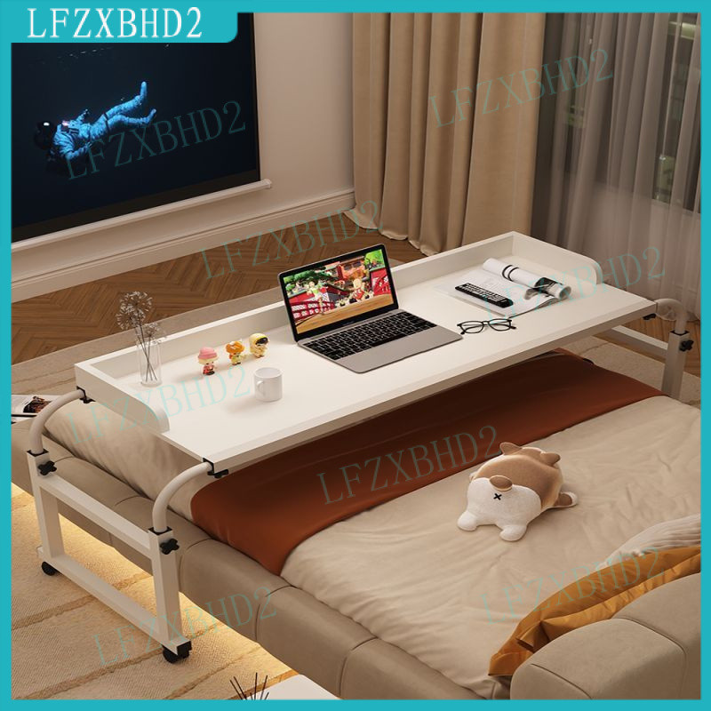 Cross Bed Table Movable Desk Liftable Bedside Table Bedroom Computer ...
