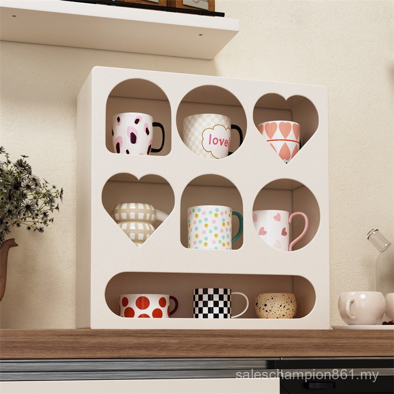 Cup Storage Rack White Cup Holder Living Room Storage Multi-Bulgar ...