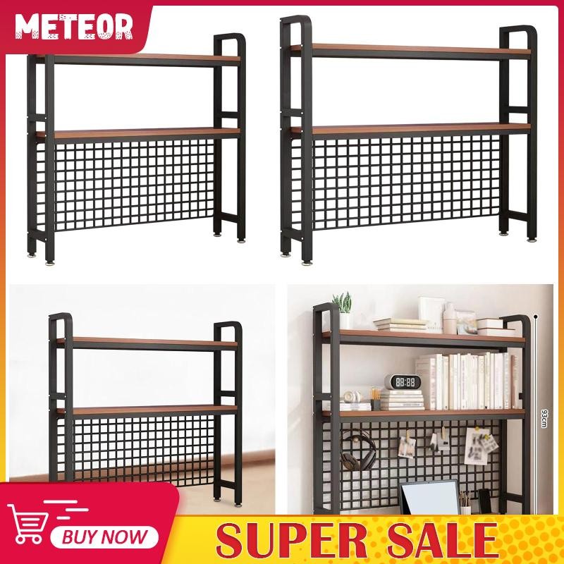 [meteorMY] Desktop Bookshelf Display Storage Rack 2 Tiers Lightweight ...