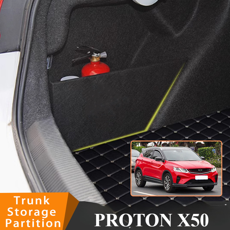 PROTON X50 Car Organizer Trunk Side Partition Trunk Interior Storage ...