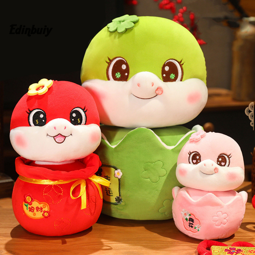 EDI Zodiac Snake Plush Toy Spring Festival Decor 2025 Year of the Snake ...
