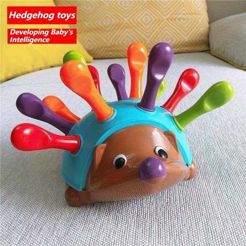 Spike Hedgehog Color Sorting Toy Sensory Learning Educational Montessori Toddlers Toy for Kids ...