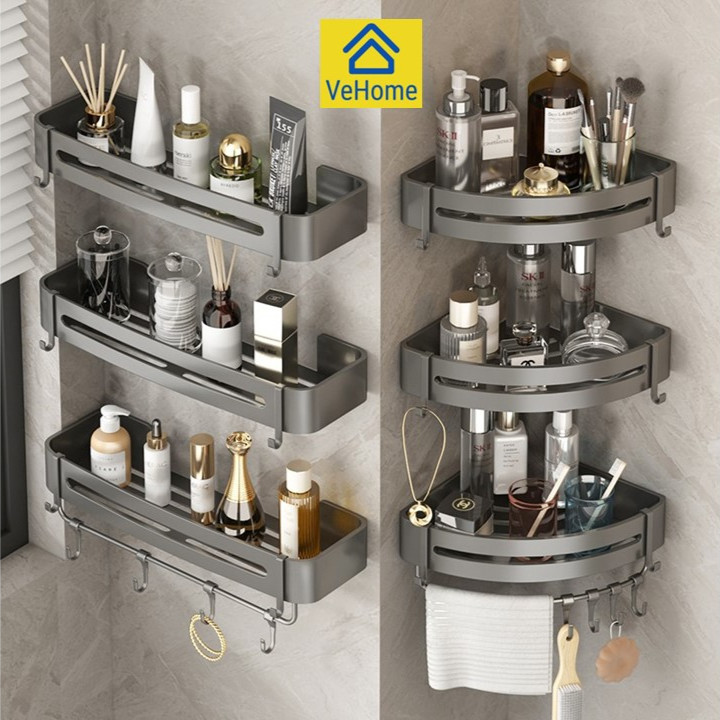 MYBathroom Rack Toilet Rack Bathroom Shelf Rack Wall Mounted Shelf Wall ...