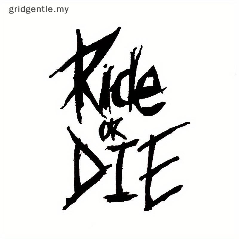 [gridgentle] Car Stickers Ride Or Die Ride Or Die Reflective Stickers ...