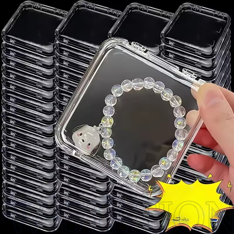 Flip Lid Clear Storage Box - Card Collecting Case - Nail Patches ...