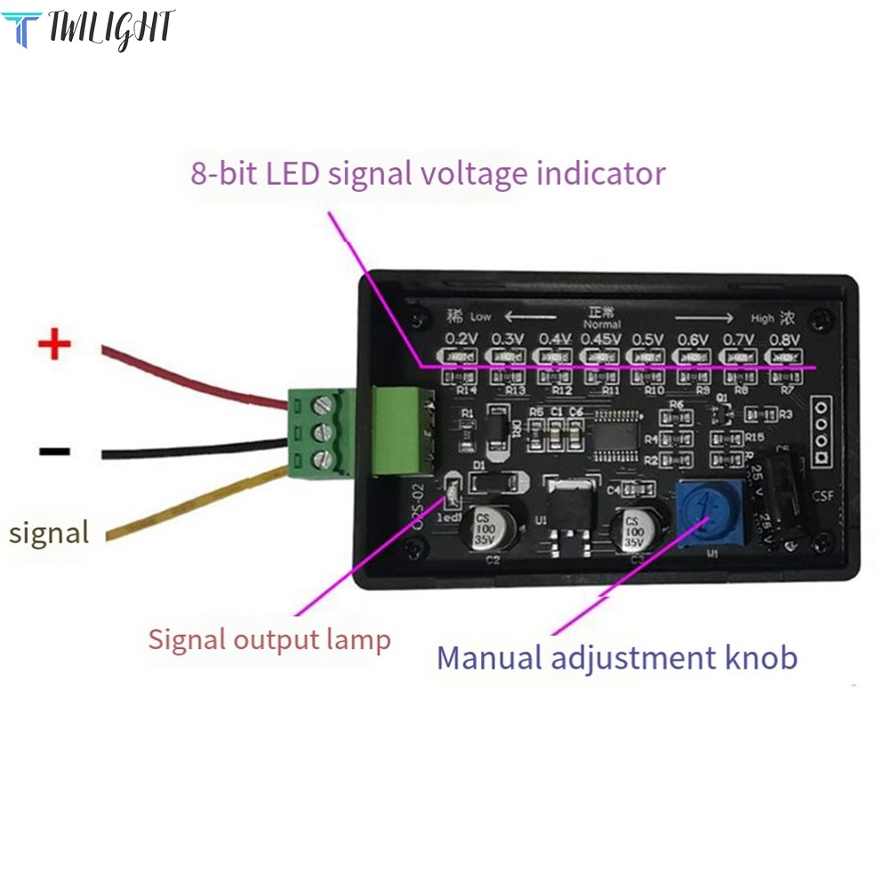 Piceioep O2 Sensor Simulator - 4-Draht Lambdasonde Simulator Mit Einstellbarer Spannung
