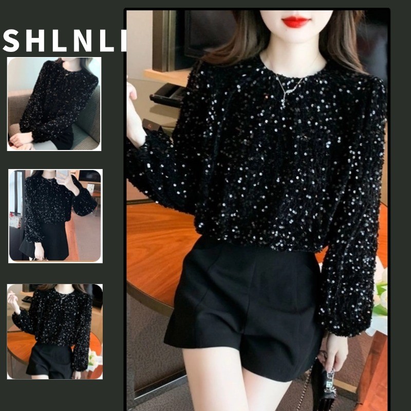 Spring and Autumn Women's Oversize Bottoming Shirt Long Sleeve Top ...