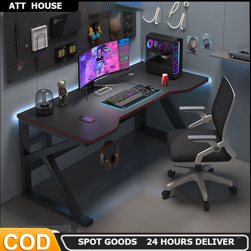 Computer Desk with Drawer for Study and Work in the Bedroom - K-Shaped ...