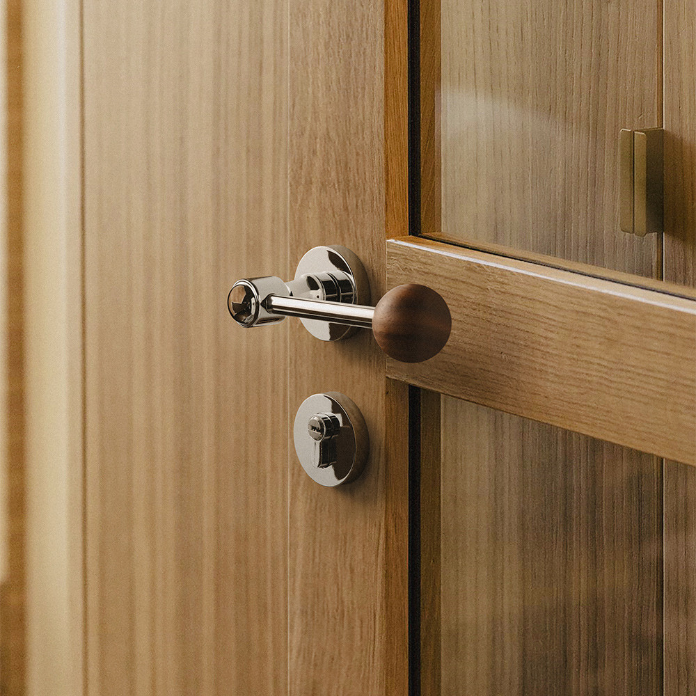 Black Walnut Door Lock Indoor Bedroom Room Door Lock Split Mute ...