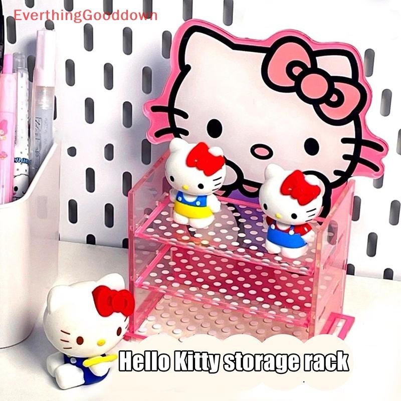 Ed Cute Cartoon Hello Kitty Three-layer Pink Transparent Display ...