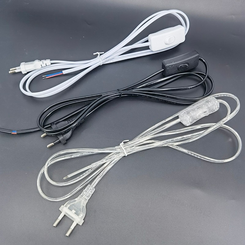 Transparent White black UK AU EU US AC desk lamp Power supply extend ...