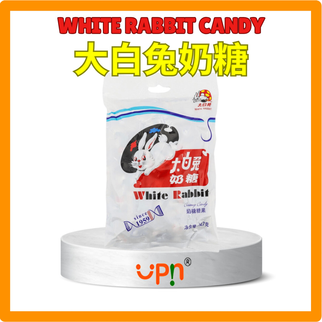 UPIN 大白兔奶糖 大白兔糖 白兔糖 牛奶糖 儿童小零食 White Rabbit Candy Packet | Shopee Malaysia
