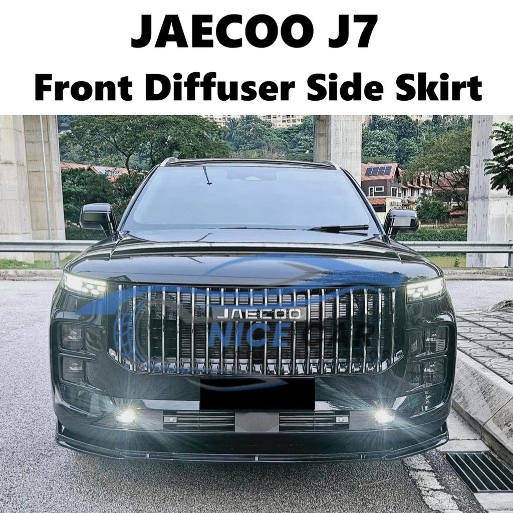 JAECOO J7 Front Bumper Diffuser Lip Wrap Angle Splitters Black Side ...