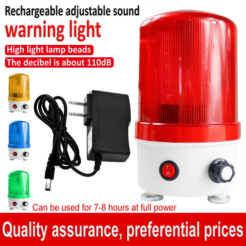 LED Rotary strobe Rechargeable magnetic adjustable sound warning light ...