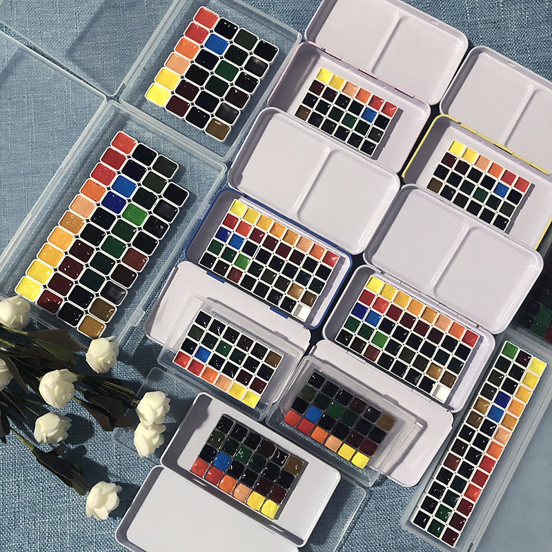 Van Gogh 39 Colors/24 Colors Remove White Novice Watercolor Paint ...