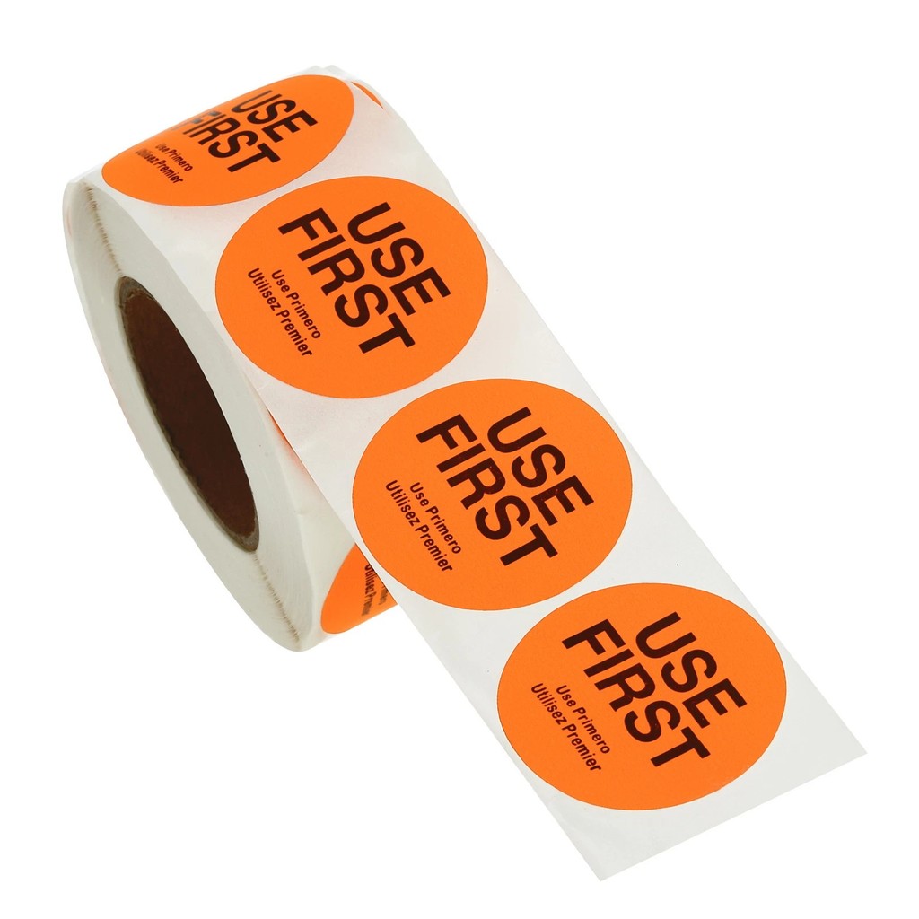 500 Pcs Use First Stickers Food Service 1.5 Inch Inventory Control ...